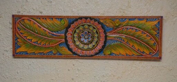 BK Exports Wooden  Hand Painted Wall Decor & Hanging For Home - Wooden, Pack of1